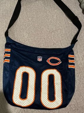 Chicago Bears Navy Mesh Crossbody Bag